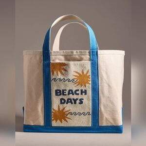 NWT Anthropologie Large Hartley Beach Sequin Boho Tote Bag